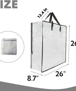 Alternative view of 5 Pack Moving Bags. Wreath Storage Bag. Garland Container. Clear Storage Bags with Handles and Zippers Moving Bag for College Carrying. Bedding. Toys Organizer. Under the Bed Storage
